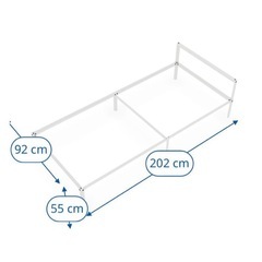 IKEA GRIMSBU（イケア グリムスブ）ベッドフレーム（シングル）を無料でお譲りします！【引き取り限定】の画像