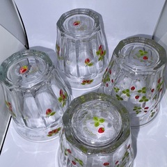 【レトロ】 マザーガーデン グラス 4点セット 食器の画像