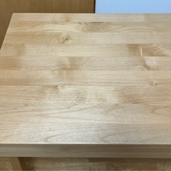 ハーモニックハウス 木製学習机 斜め足 アルダー材 ワゴン付の画像