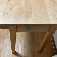 ハーモニックハウス 木製学習机 斜め足 アルダー材 ワゴン付の画像