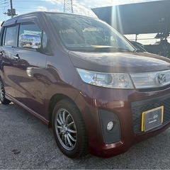 【支払総額11.8万円】激安ターボ車両♩お洒落なワインレッド AZワゴンカスタムスタイル（ワゴンRスティングレー）XTターボ車検令和8年12月機関良好 修復歴無し！の画像