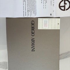 【極美品】GIORGIO ARMANI ジョルジオアルマーニ ウィングチップ レザーシューズ 黒 メンズの画像