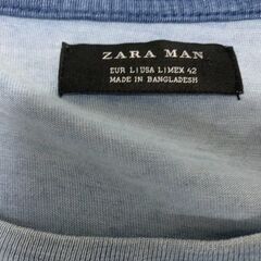 ZARA MAN ザラマン メンズ Tシャツ XLサイズ ブルーの画像