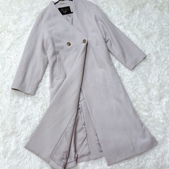 SLOBE IENA アッシュグレー　ロングコートの画像