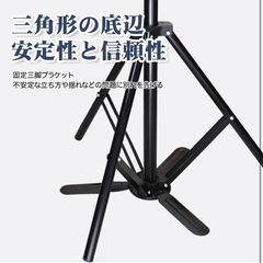 スタンド クランプ 美容師 ウィッグスタンド マネキンヘッド練習用 高度調整 トレーニング用 高度調整可能 ウィッグ用 アルミニウム 三脚スタンド 折り畳み式 360度調整の画像