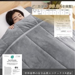 新品未開封　140×200cm リバーシブル,保温　吸湿　
静電気防　シングル厚手　の画像