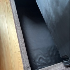 2人掛けソファ　美品+サイドテーブルおまけの画像