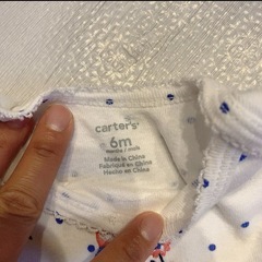 carter's 6m ロンパース 3枚セットの画像