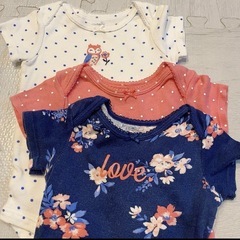 carter's 6m ロンパース 3枚セットの画像