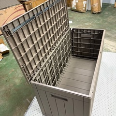 Alebert｢アレベルト｣ 物置 収納庫 屋外 防水 耐候 380Ｌ大容量 幅123*奥行57*高さ62cm ベランダ収納 大型物置 倉庫 ベランダストッカー 屋外収納 ガーデン収納 ベンチ コンテナ ガーデン/庭/ベランダ 収納 大容量 おしゃれ の画像