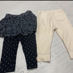 80サイズ パンツ2点セットの画像