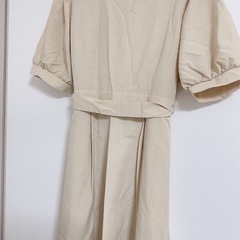 【まとめ買い歓迎】ハニーズ C.O.L.Z.A 半袖 ロングワンピース ベージュL　の画像