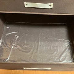 【訳あり】布製4段引き出し収納ケース ブラウンの画像