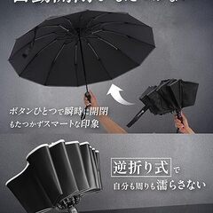 VariTerras ワンタッチ開閉 晴雨兼用折りたたみ傘（2）の画像