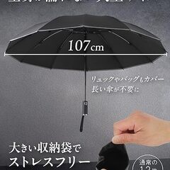 VariTerras ワンタッチ開閉 晴雨兼用折りたたみ傘（2）の画像