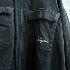 コーデュロイ セットアップ 黒 Mサイズ 服の画像