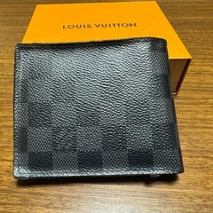 LOUIS VUITTON ダミエ ブラック 二つ折り財布の画像