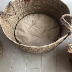 カインズ★天然草ペットベッド3つセット★未使用★犬猫の画像