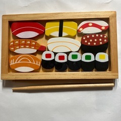【箸トレーニング•パズル】木のおすしパズルの画像