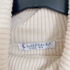 【まとめ買い歓迎】クラシカルエルフ タートルネックリブニットの画像