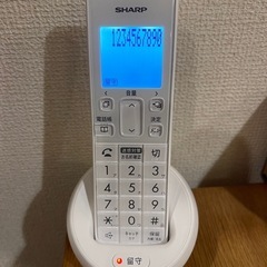 シャープ　コードレス電話機の画像