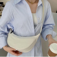 レディース ガールズ 餃子パン 仕事用財布 カジュアル ナイロン ショルダーバッグ ベージュの画像