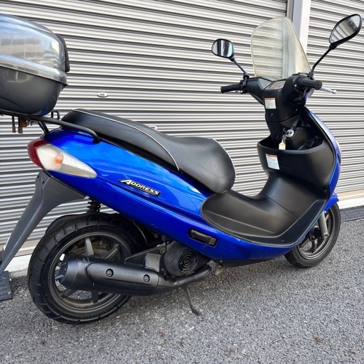 トップ 4268.低走行 最強2スト アドレス110 シート、ミラー新品 千葉県