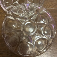 昭和レトロ　ガラス製プレート　皿
の画像