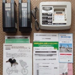 ブリヂストン製　アンジェリーノ 3人乗対応 20インチ バッテリー他交換済の画像