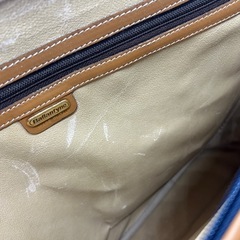 Ballantyne バランタイン ネイビー×ブラウン ビジネスバッグの画像