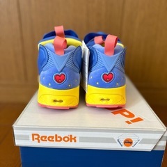 Reebok Pump スニーカー ブルー/イエローの画像