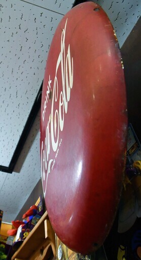 ○ヴィンテージ(*'ω'*)○コカコーラ 看板 60cm 丸型 ボタン ホーロー