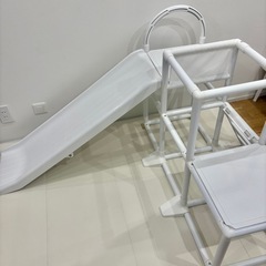 かんたん折りたたみ２段ジム　滑り台の画像