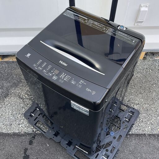 〓〓 売約済〆受付終了 〓〓2024年製■ハイアール 洗濯機 5.5kg JW-U55MK-K ブラック Haier 全自動洗濯機 一人暮らし 小型洗濯機