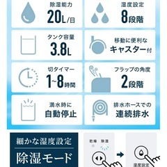 大容量コンプレッサー式除湿機の画像