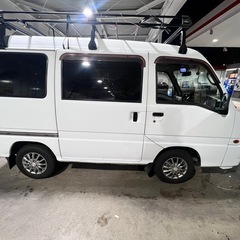 福岡！早い者勝ち！作業車に！サンバーバン AT キャリア！車検11月まで！の画像