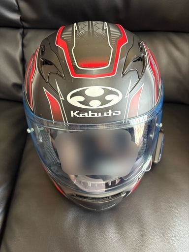 カムイ3 インカム付き　フラットブラックレッド　フルフェイス　Lサイズ