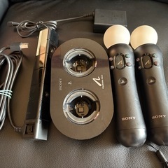 SONY PlayStation VR ヘッドセット モーションコントローラーの画像