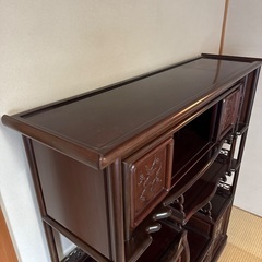 紫檀　飾り棚の画像