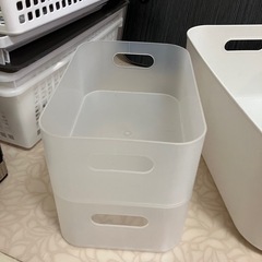 【お譲り先決定: 10/1お渡し限定】無印収納ケース各種の画像