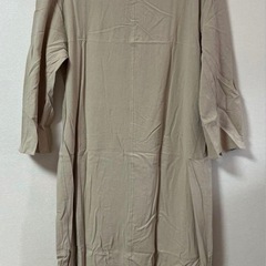 新品未使用⭐️綿100% ベージュロングワンピース Mサイズの画像