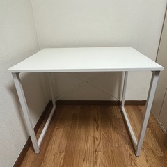 サンワダイレクト ワークデスク ホワイトの画像
