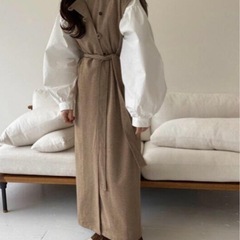 【まとめ買い歓迎】定価9350円 Lawgy ロングベストジレ フリーサイズの画像