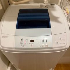【美品】Haier ハイアール 全自動洗濯機 JW-K50H 5.0kg 省エネ コンパクト生産終了品の画像