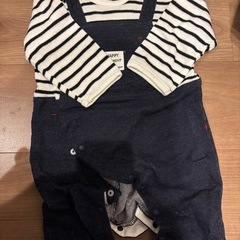 長袖カバーオール　ベビー服　70〜80サイズの画像