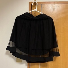 地雷セットアップ 透けスカート リボン付 襟付き フリル 美品の画像