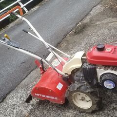 中古動作★三菱 6馬力 管理機(耕うん機) MMR66 正転逆転ロータリー　培土器付き  の画像