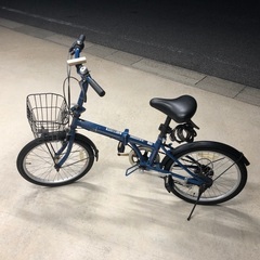 ジェフリーズ AMADEUS 20インチ 折りたたみ自転車 シマノ6段変速 前カゴ LEDライト ロック錠 付きの画像