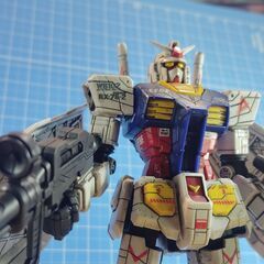 今回はガンプラです。ガンダムRX-78　F00/E　大阪万博バージョンですの画像