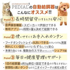 ペット　
自動給餌器の画像